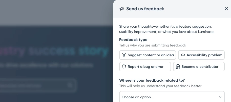 You can now send us feedback 📩