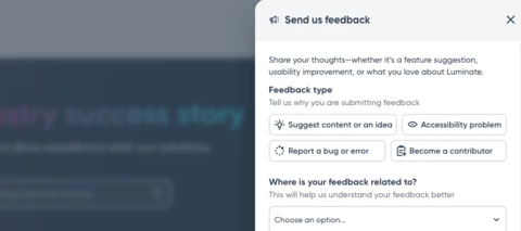 You can now send us feedback 📩